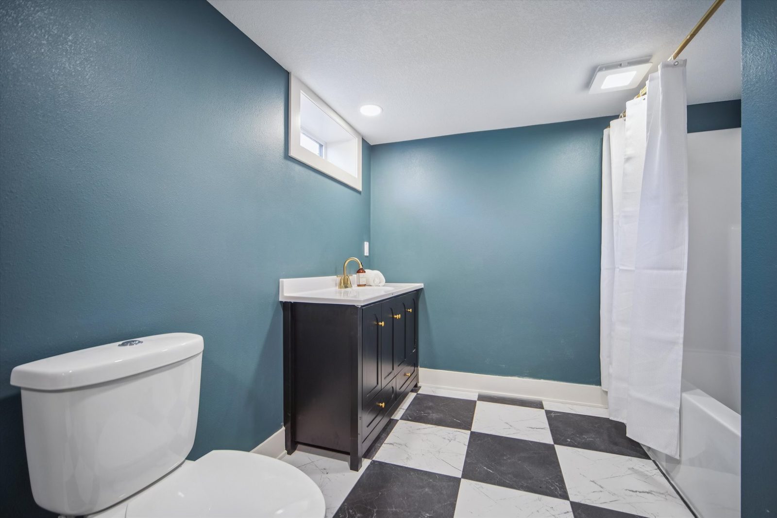 Bathroom remodel with refined finishes